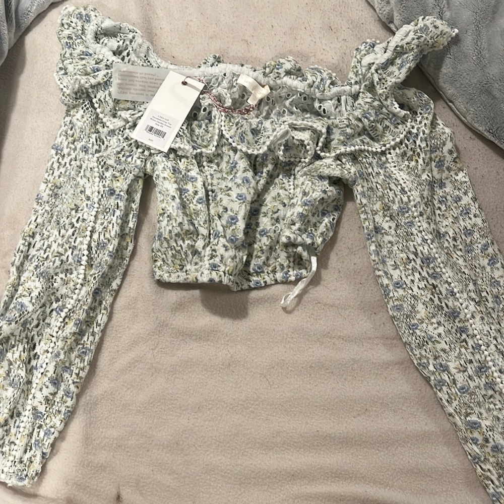 Love shack fancy Dorabella crop top